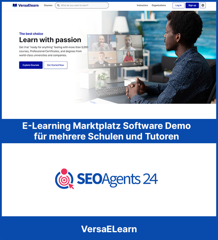 E-Learning Marktplatz Software Demo für mehrere Schulen und Tutoren